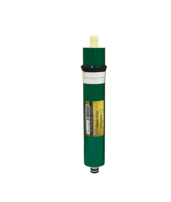 Wellon Gold 100 GPD RO Membrane (Green) | High Performance Domestic RO Filter | Works Up To 2500 TDS | Universal Fit